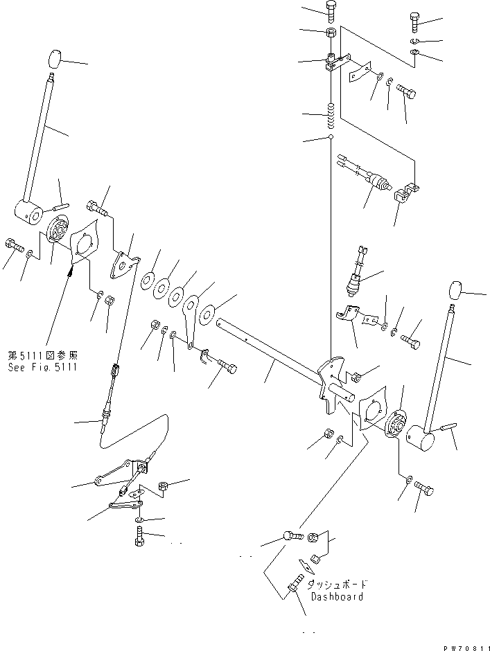 Rollers Komatsu / JV40DW-5 S/N 6001-UP(jv40dw0r) / FORWARD AND REVERSE CONTROL LEVER(090020 : 4101)