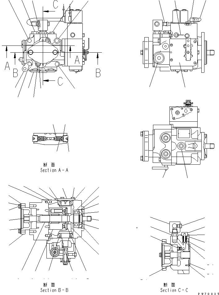 Rollers Komatsu / JV40DW-5 S/N 6001-UP(jv40dw0r) / HST PUMP (1/2) (INNER PARTS)(150030 : 6101)