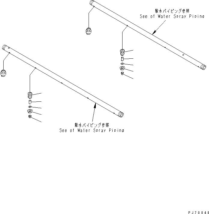 Rollers Komatsu / JV40DW-5 S/N 6001-UP(jv40dw0r) / FLOW CONTROL WATER NOZZLE TIP(150090 : 6531)