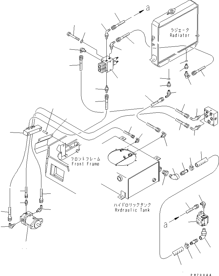 Rollers Komatsu / JV40DW-5 S/N 6001-UP(jv40dw0r) / VIBRATION PIPING (FRONT LINE)(150150 : 6721)