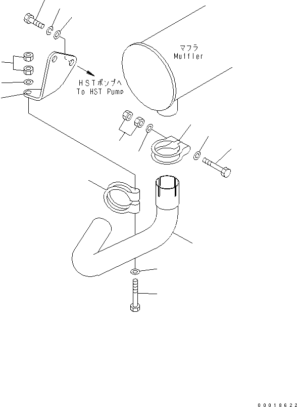 Rollers Komatsu / JW30-2 S/N 2001-UP(jw30-2r) / EXHAUST RELATED PARTS(#2201-)(030040 : 1011A)