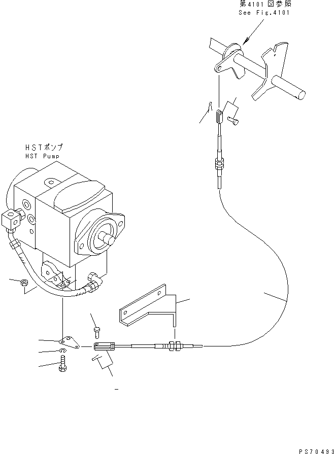 Rollers Komatsu / JW30-2 S/N 2001-UP(jw30-2r) / HIGH AND LOW SPEED CONTROL LINKAGE(090030 : 4111)