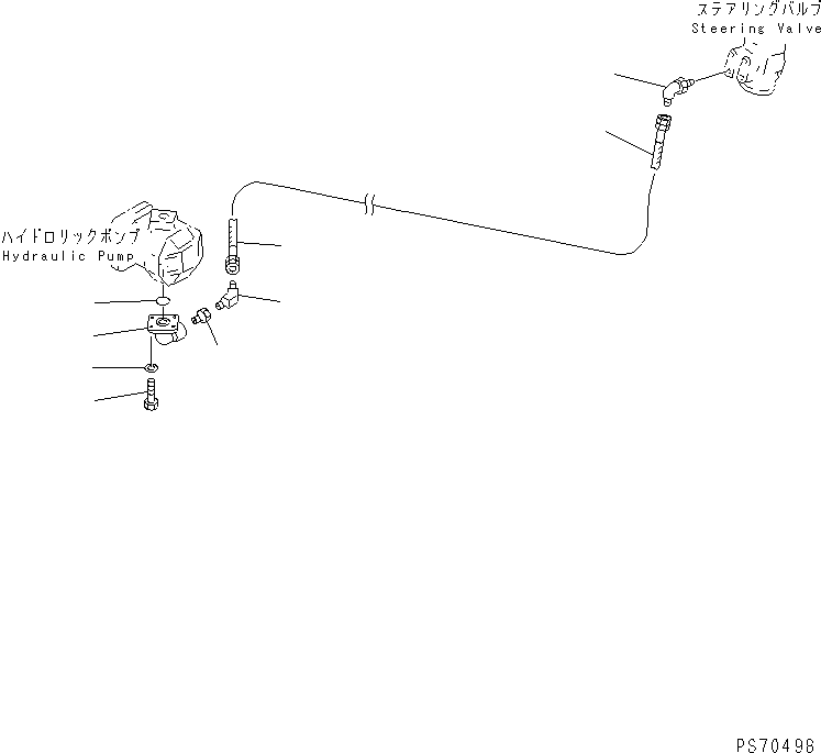 Rollers Komatsu / JW30-2 S/N 2001-UP(jw30-2r) / STEERING PIPING (2/5) (DELIVERY LINE)(090100 : 4512)