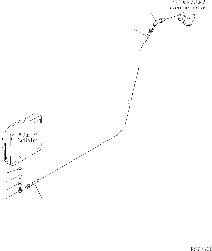Rollers Komatsu / JW30-2 S/N 2001-UP(jw30-2r) / STEERING PIPING (4/5) (RETURN LINE)(090120 : 4514)