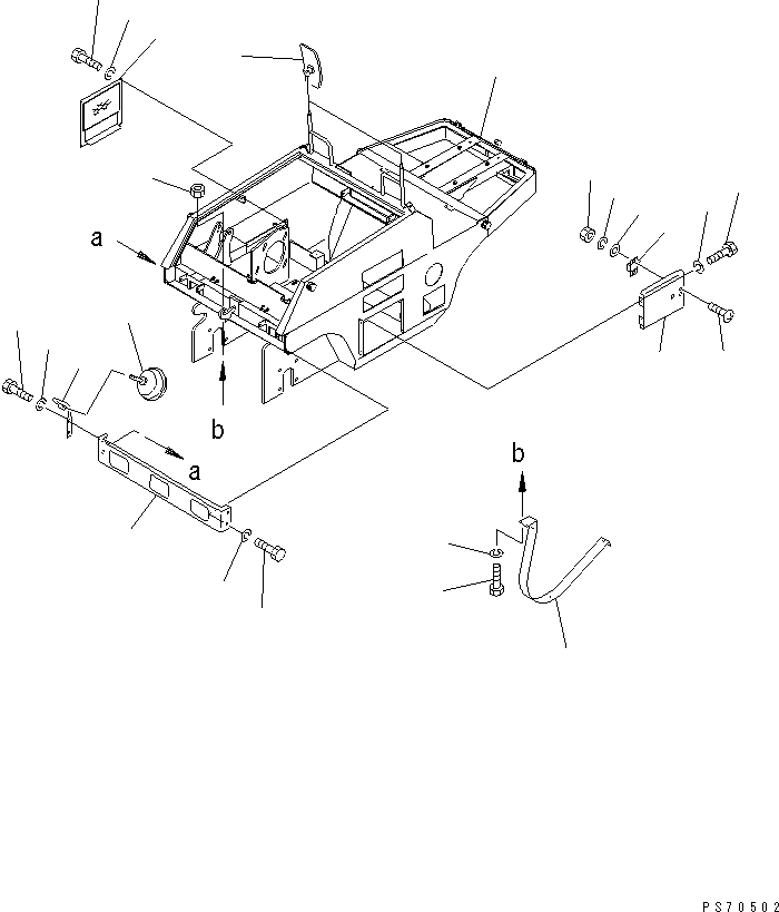Rollers Komatsu / JW30-2 S/N 2001-UP(jw30-2r) / MAIN FRAME AND COVER(120010 : 5001)