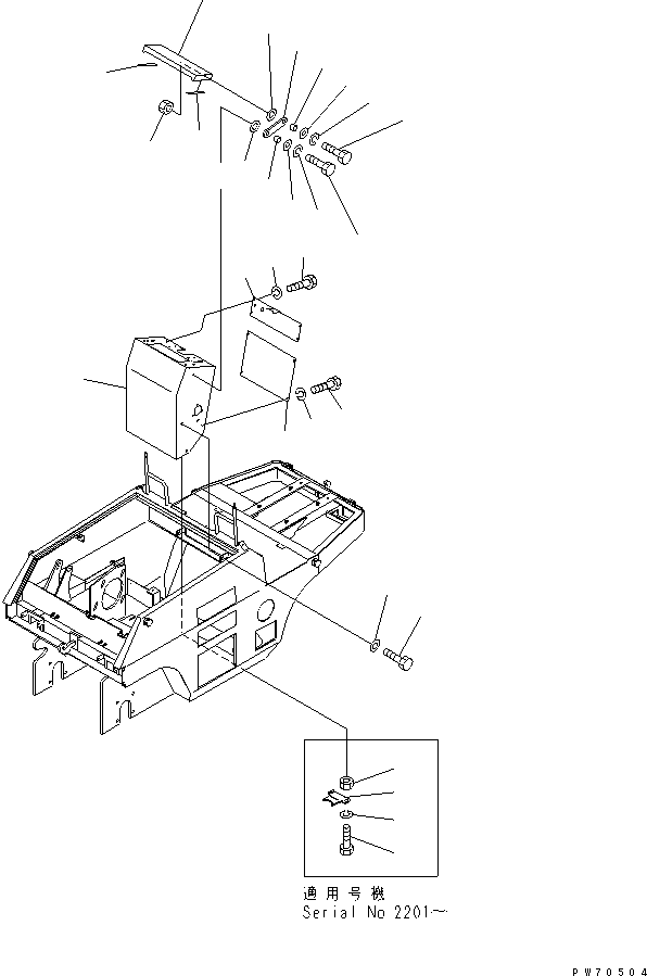 Rollers Komatsu / JW30-2 S/N 2001-UP(jw30-2r) / DASHBOARD(120040 : 5111)