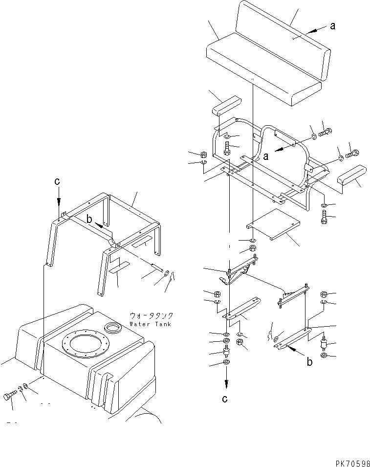 Rollers Komatsu / JW30-2 S/N 2001-UP(jw30-2r) / OPERATOR