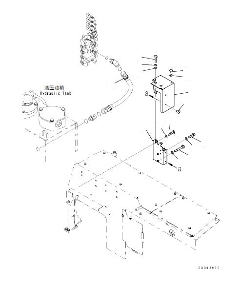 Komatsu parts book diagram for PC70-8 S/N DBBT0001~-up: SOLENOID VALVE PIPING (SOLENOID VALVE MOUNTING)