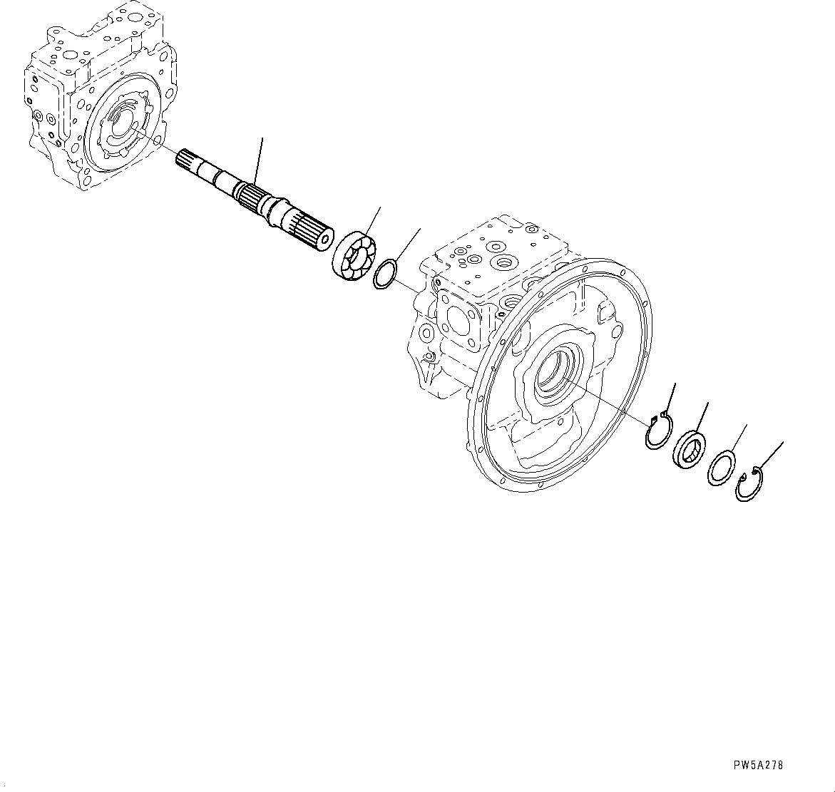 Excavators Komatsu / PC160LC-8 S/N DBBY0001-up(kc_eb034) / DAMPER AND PISTON PUMP (PISTON PUMP) (4/9)(|B00007 : |B00007)