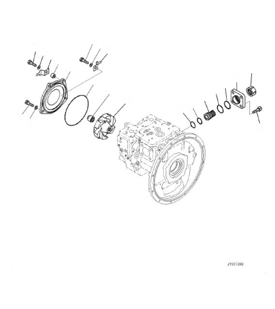 Excavators Komatsu / PC160LC-8 S/N DBBY0001-up(kc_eb034) / DAMPER AND PISTON PUMP (PISTON PUMP) (7/9)(|B00010 : |B00010)