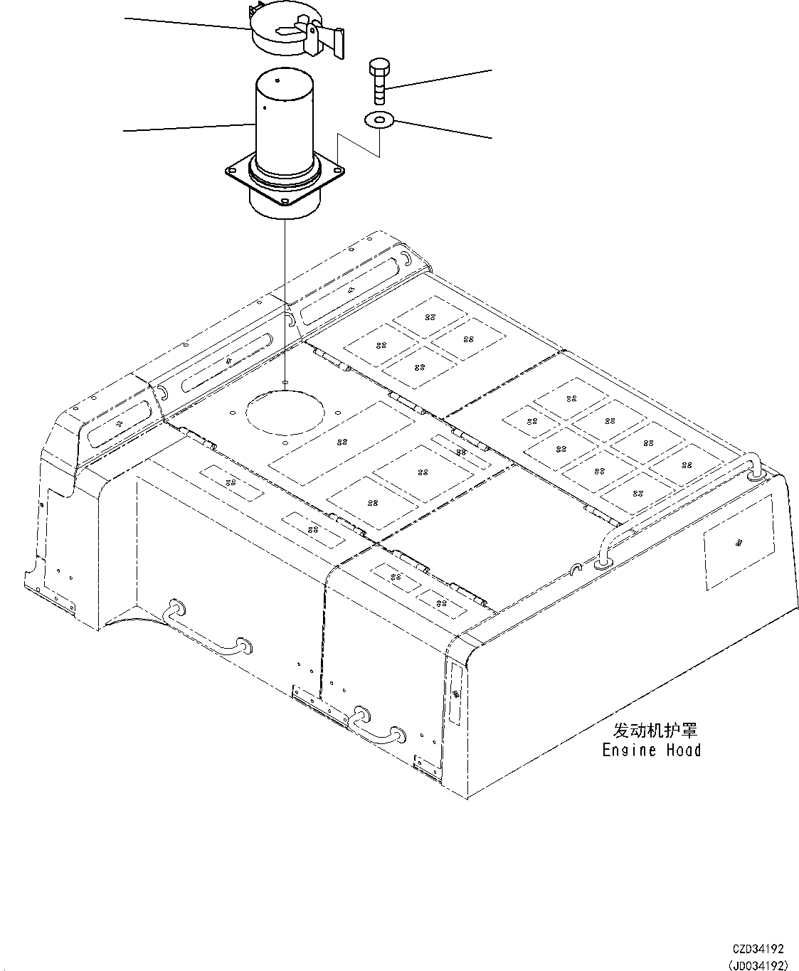 Excavators Komatsu / PC850-8E0 S/N DZCB0002-up(kc_eb037) / EXHAUST PIPE(|B00007 : |B00007)