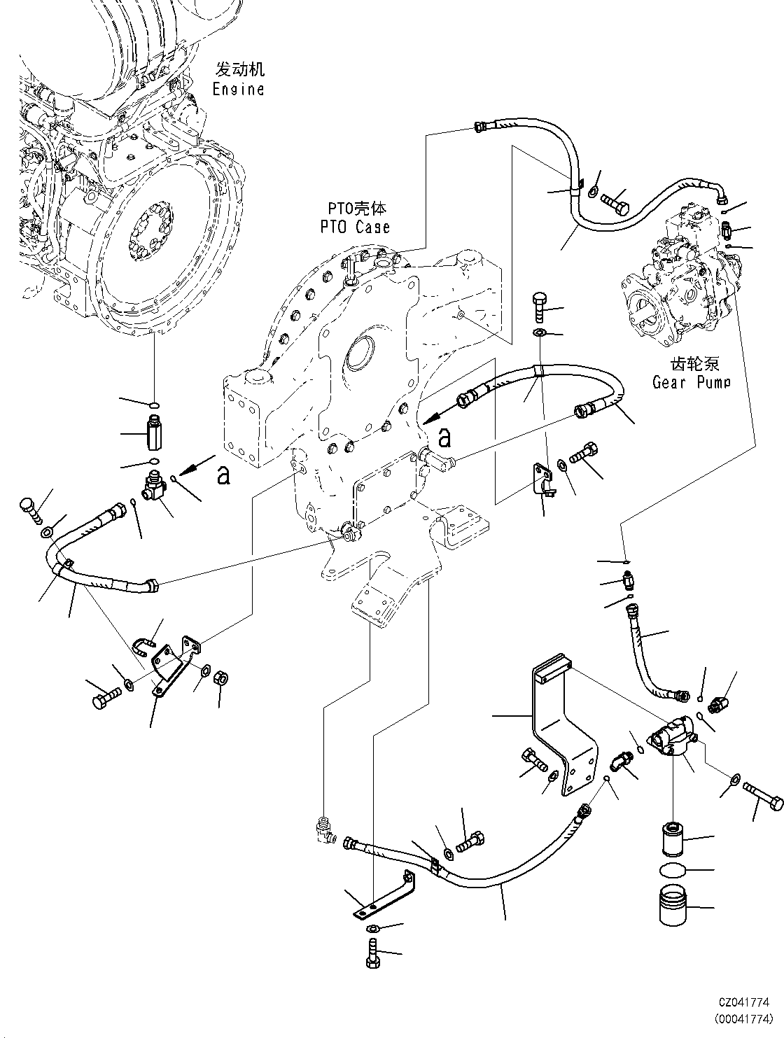 Excavators Komatsu / PC850-8E0 S/N DZCB0002-up(kc_eb037) / COUPLING (LUBRICATION PIPING)(|B00011 : |B00011)