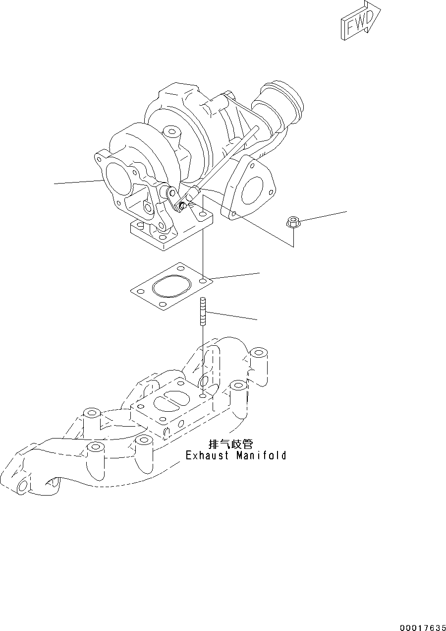 Engines Komatsu / SAA4D95LE-5R S/N 554649-up(kc_ee033) / TURBOCHARGER(|A00014 : |A00014)