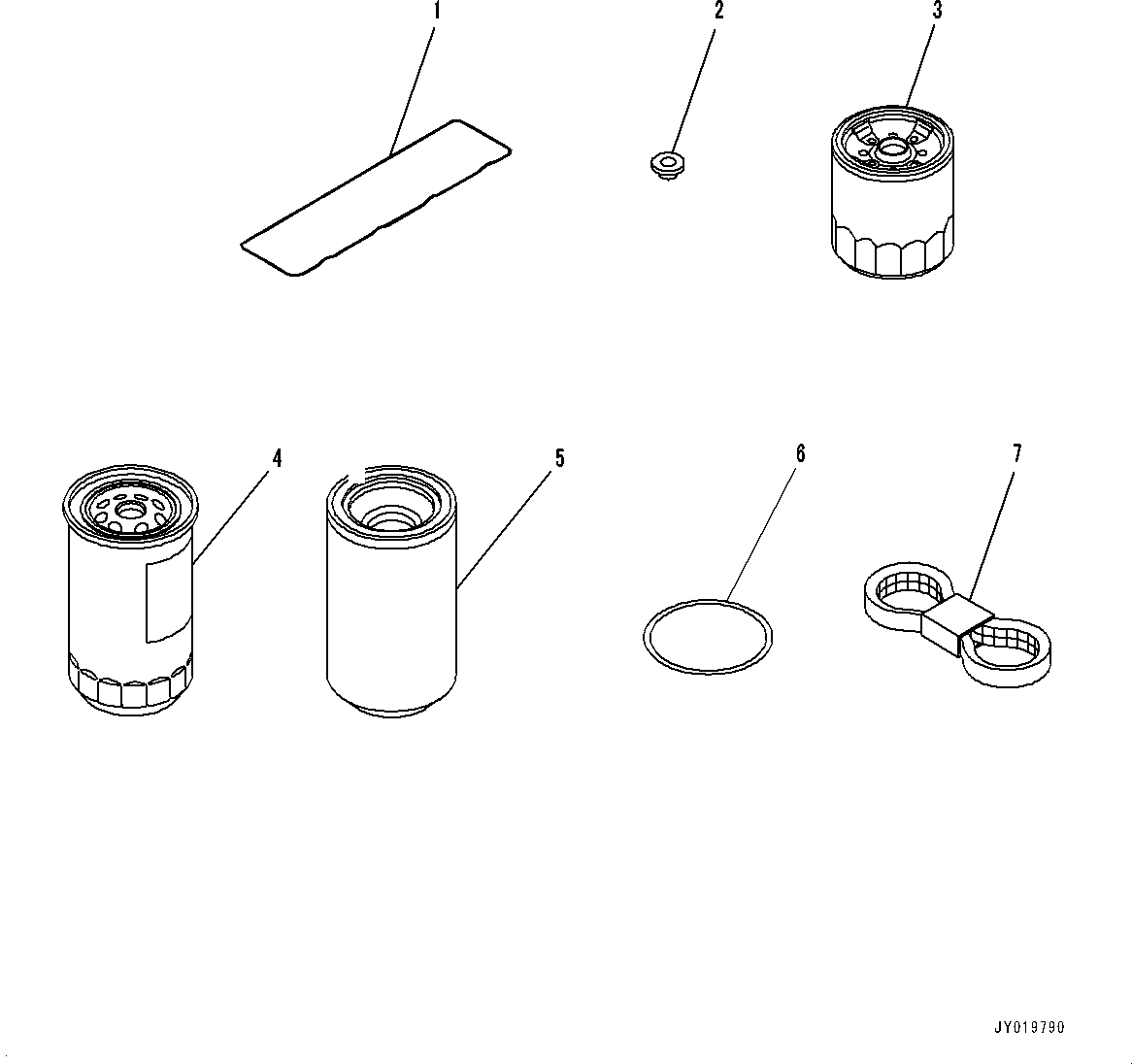 Engines Komatsu / SAA4D95LE-5R S/N 554649-up(kc_ee033) / SPARE PARTS(|B00022 : |B00022)