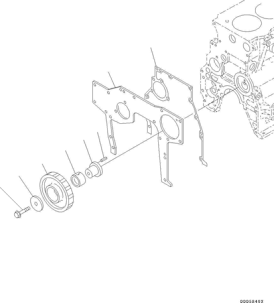 Engines Komatsu / SAA4D95LE-5R S/N 554649-up(kc_ee033) / FRONT GEAR(|B00025 : |B00025)