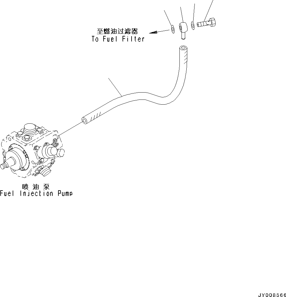Engines Komatsu / SAA4D95LE-5R S/N 554649-up(kc_ee033) / FUEL PIPING(|D00049 : |D00049)