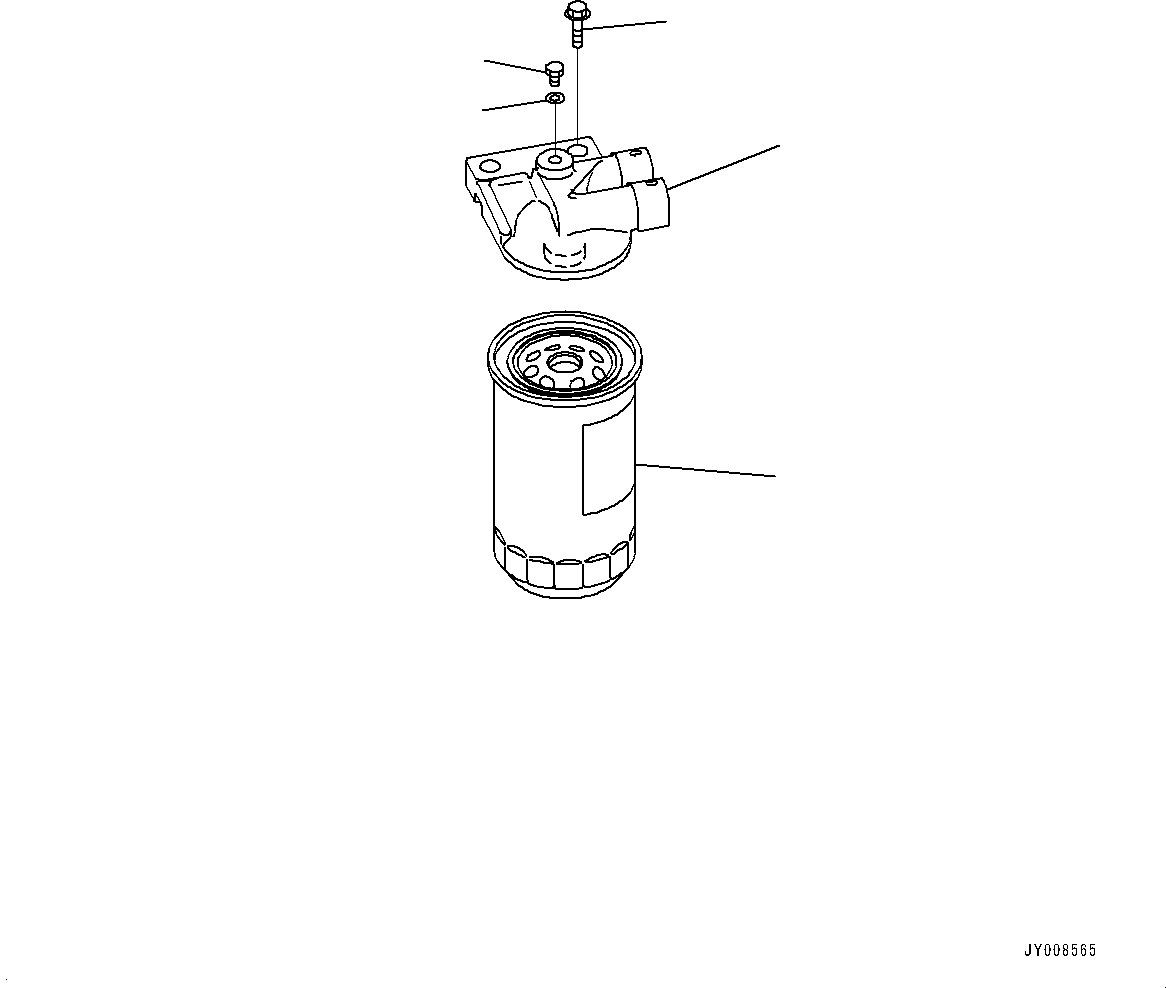 Engines Komatsu / SAA4D95LE-5R S/N 554649-up(kc_ee033) / FUEL FILTER (2 IN 1)(|D00050 : |D00050)