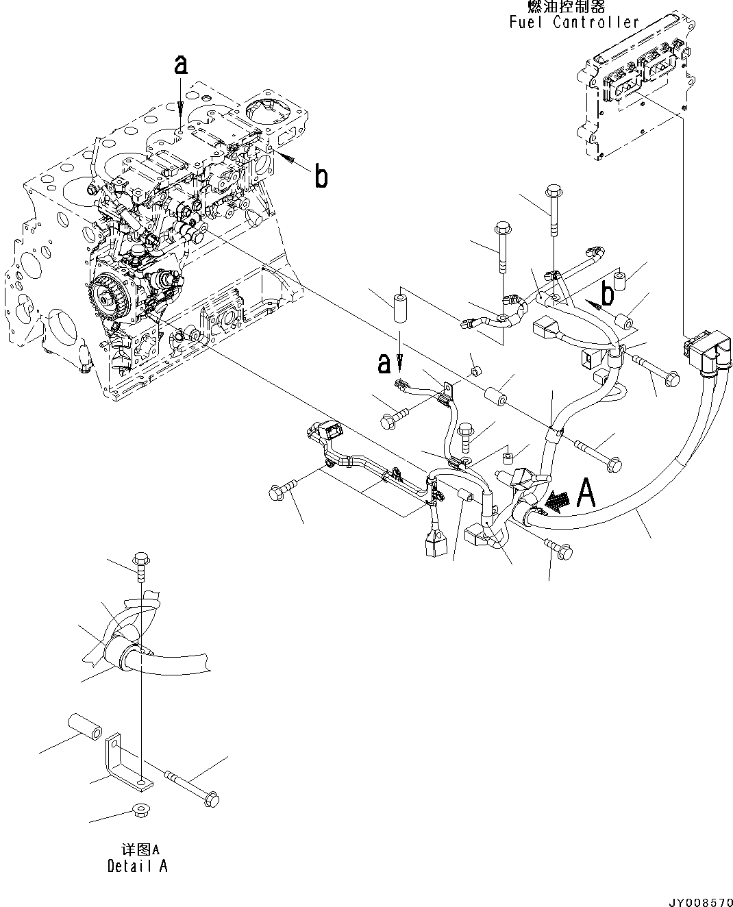 Engines Komatsu / SAA4D95LE-5R S/N 554649-up(kc_ee033) / WIRING HARNESS(|F00068 : |F00068)