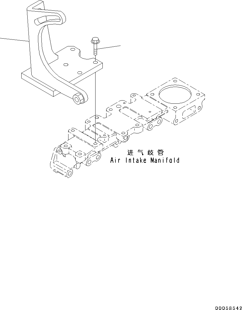 Engines Komatsu / SAA4D95LE-5R S/N 554649-up(kc_ee033) / AIR COMPRESSOR (BRACKET)(|G00071 : |G00071)