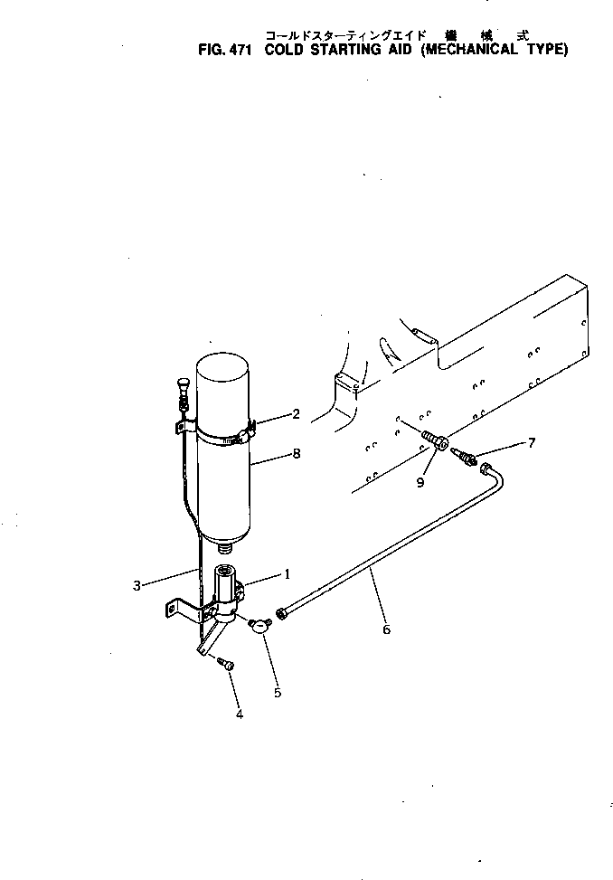 Engines Komatsu / KT-1150-1A S/N 101153-UP(kt-1151c) / COLD STARTING AID (MECHANICAL TYPE)(120080 : 471)