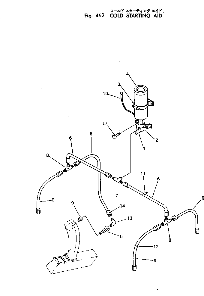 Engines Komatsu / KT-2300-1 S/N 103559-UP(kt-2300r) / COLD STARTING AID(120090 : 462)