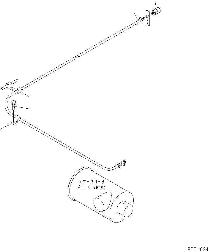 Cranes Komatsu / LW250-5X S/N 50001-UP (X Type)(lw250-0c) / AIR INTAKE (DUST INDICATOR)(030080 : B0200-01A0)