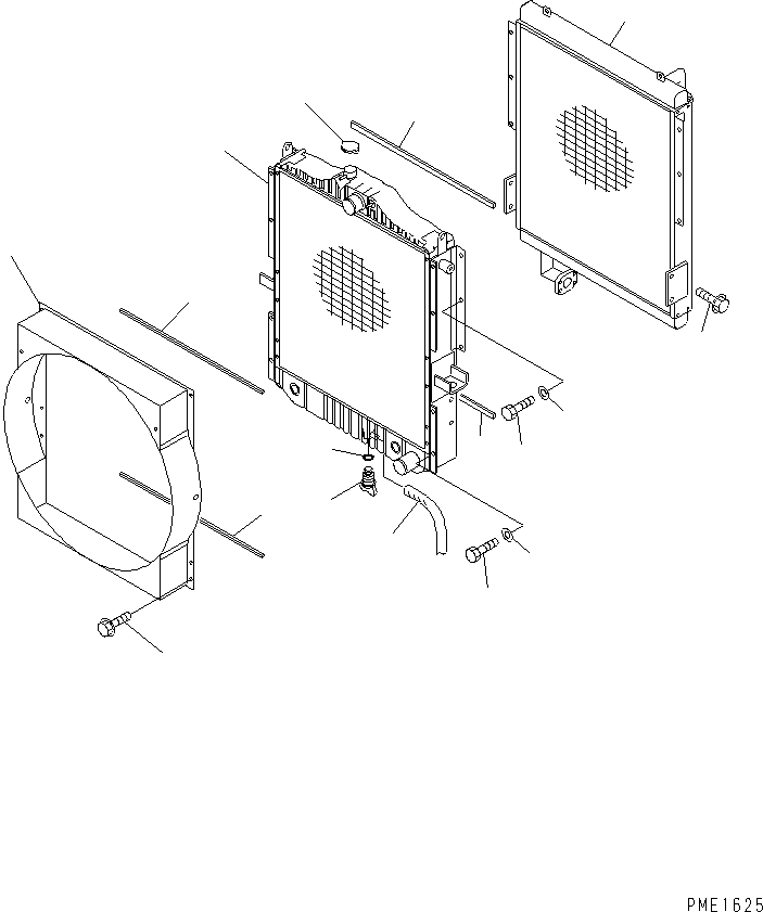 Cranes Komatsu / LW250-5H S/N 53001-UP (H Type)(lw250-5c) / RADIATOR (INNER PARTS)(#53001-53199)(060010 : C0110-01A0)