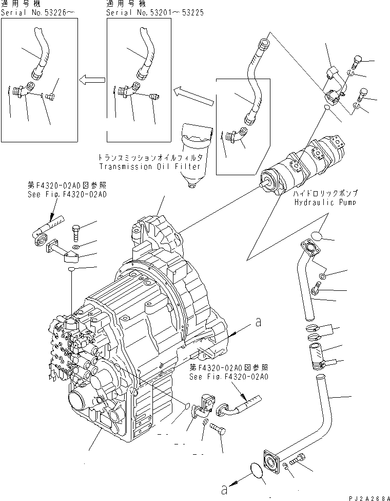 Cranes Komatsu / LW250-5H S/N 53001-UP (H Type)(lw250-5c) / TRANSMISSION(150010 : F4320-01A0)