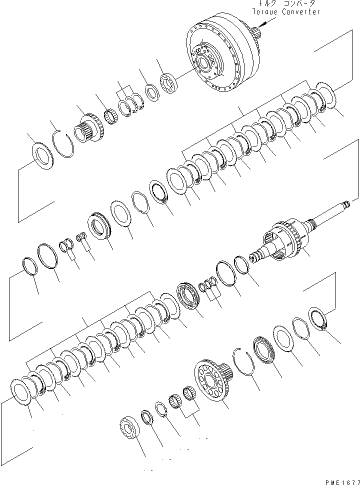 Cranes Komatsu / LW250-5H S/N 53001-UP (H Type)(lw250-5c) / TRANSMISSION (CLUTCH) (REVERSE AND 3RD)(150060 : F4350-54A0)