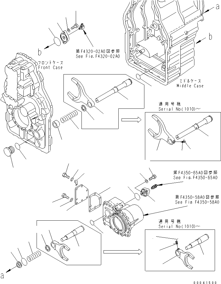 Cranes Komatsu / LW250-5H S/N 53001-UP (H Type)(lw250-5c) / TRANSMISSION (OUTPUT) (3/3)(150110 : F4350-59A0)