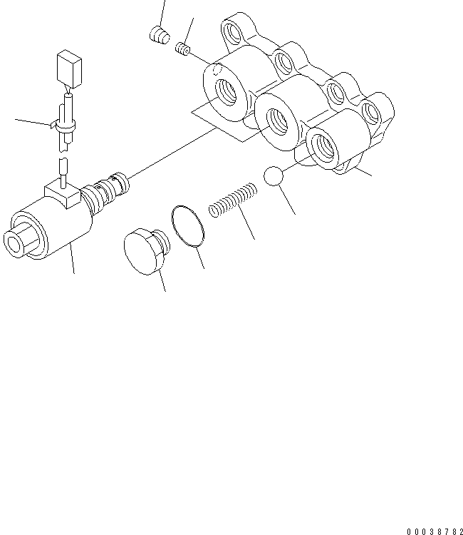 Cranes Komatsu / LW250-5H S/N 53001-UP (H Type)(lw250-5c) / TRANSMISSION CONTROL VALVE (4/4) (HIGH/LOW AND 2WD/4WD VALVE)(150190 : F4350-64A0)