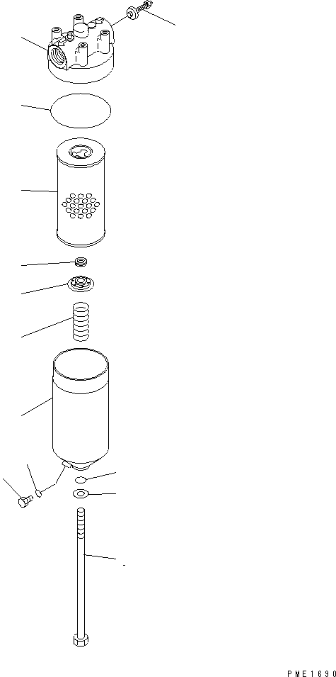 Cranes Komatsu / LW250-5H S/N 53001-UP (H Type)(lw250-5c) / TRANSMISSION (ACCESSORY) (1/2) (TRANSMISSION OIL FILTER)(#53001-(1498))(150220 : F4350-67A0)