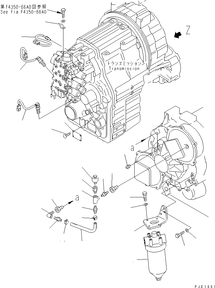 Cranes Komatsu / LW250-5H S/N 53001-UP (H Type)(lw250-5c) / TRANSMISSION (ACCESSORY) (2/2) (BREATHER AND SENSOR)(#53001-(1455))(150230 : F4350-68A0)