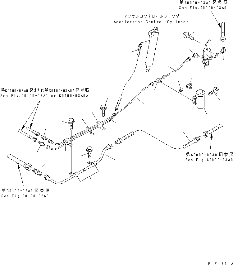 Cranes Komatsu / LW250-5H S/N 53001-UP (H Type)(lw250-5c) / AIR SYSTEM (AIR PIPING) (CHASSIS REAR MOUNT PARTS)(#53001-53199)(180030 : G0000-02A0)