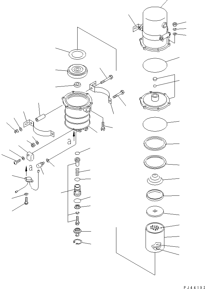 Cranes Komatsu / LW250-5H S/N 53001-UP (H Type)(lw250-5c) / AIR DRYER (INNER PARTS)(#53001-53085)(180220 : G0100-10A1)