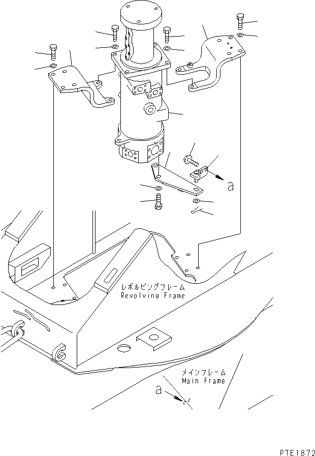 Cranes Komatsu / LW250-5H S/N 53001-UP (H Type)(lw250-5c) / SWIVEL JOINT (SWIVEL JOINT AND MOUNTING)(#53001-53105)(330050 : N6310-01A0)