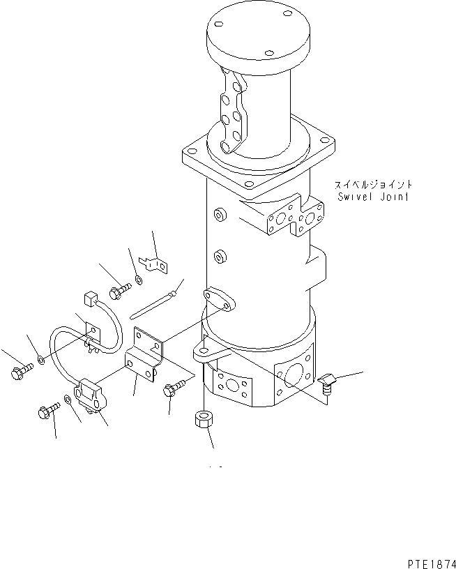 Cranes Komatsu / LW250-5H S/N 53001-UP (H Type)(lw250-5c) / SWIVEL JOINT (FRONT LIMIT SWITCH GROUP)(330090 : N6310-03A0)
