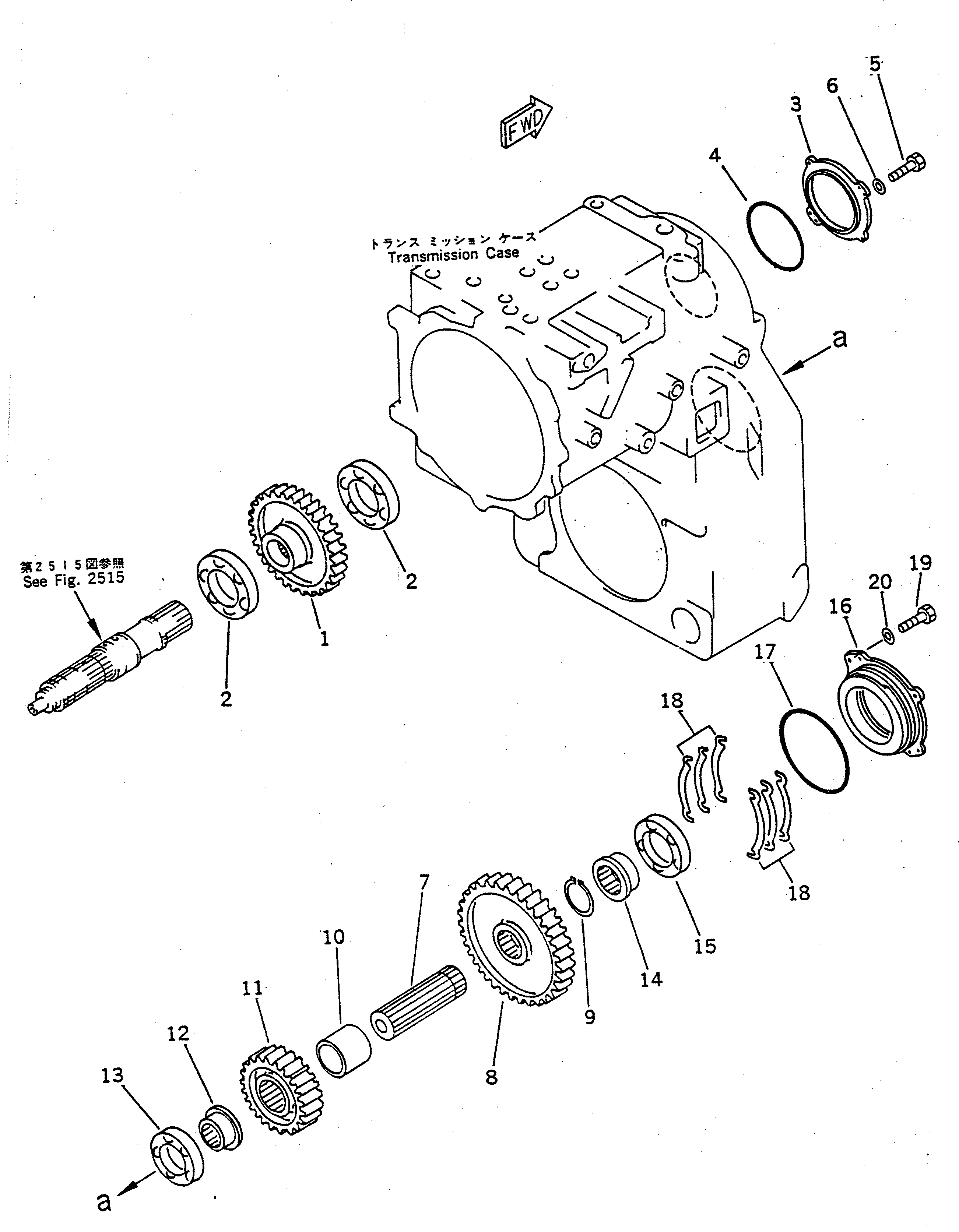 Cranes Komatsu / LW250L-1NX S/N 6001-UP (X Type / Limited)(lw250l1c) / TRANSFER(060140 : 2531)