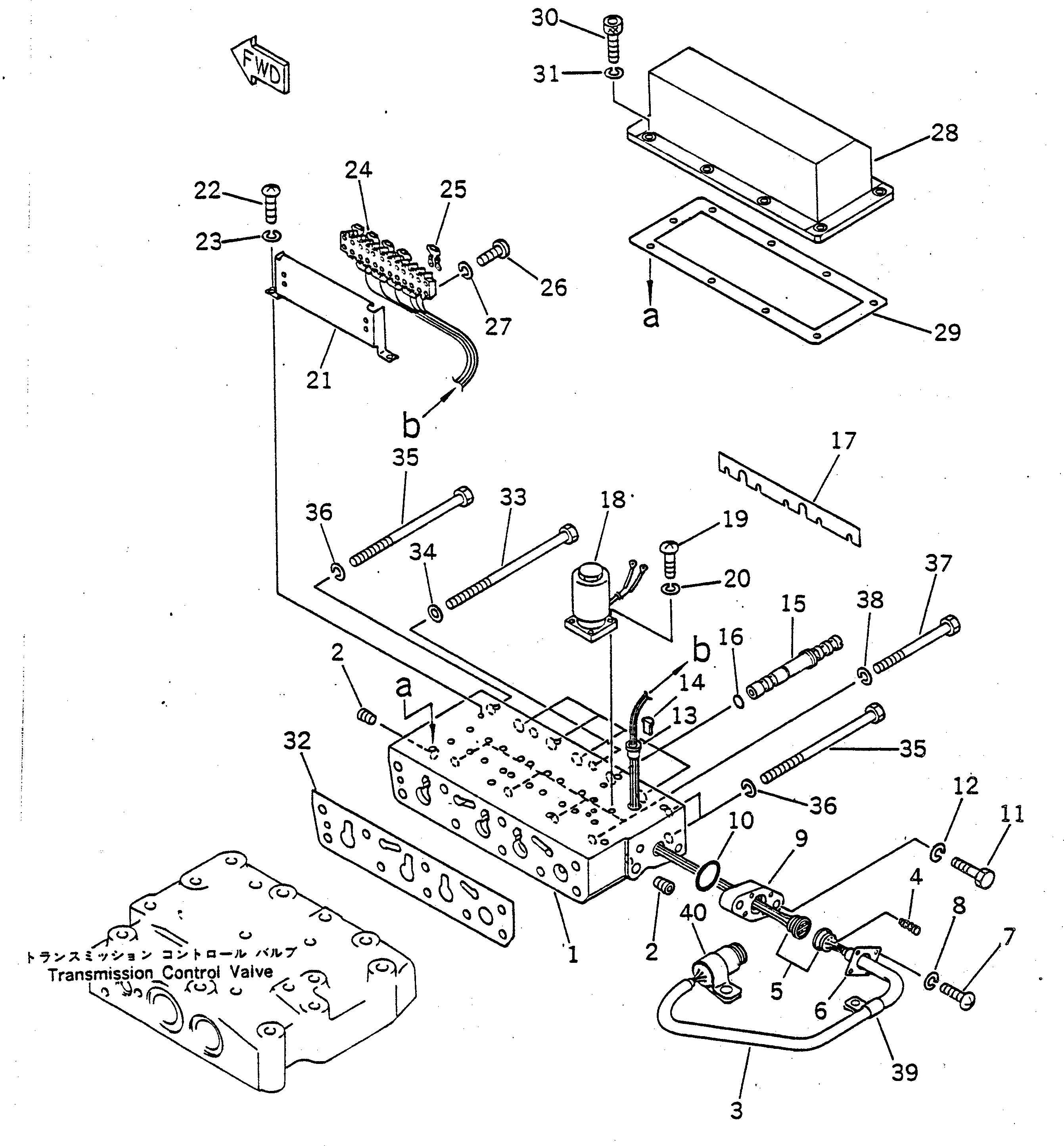Cranes Komatsu / LW250L-1NX S/N 6001-UP (X Type / Limited)(lw250l1c) / TRANSMISSION SOLENOID VALVE(060200 : 2561)