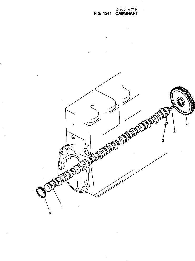 Komatsu parts book diagram for NH-220-CI-2H S/N 100101-UP: CAMSHAFT