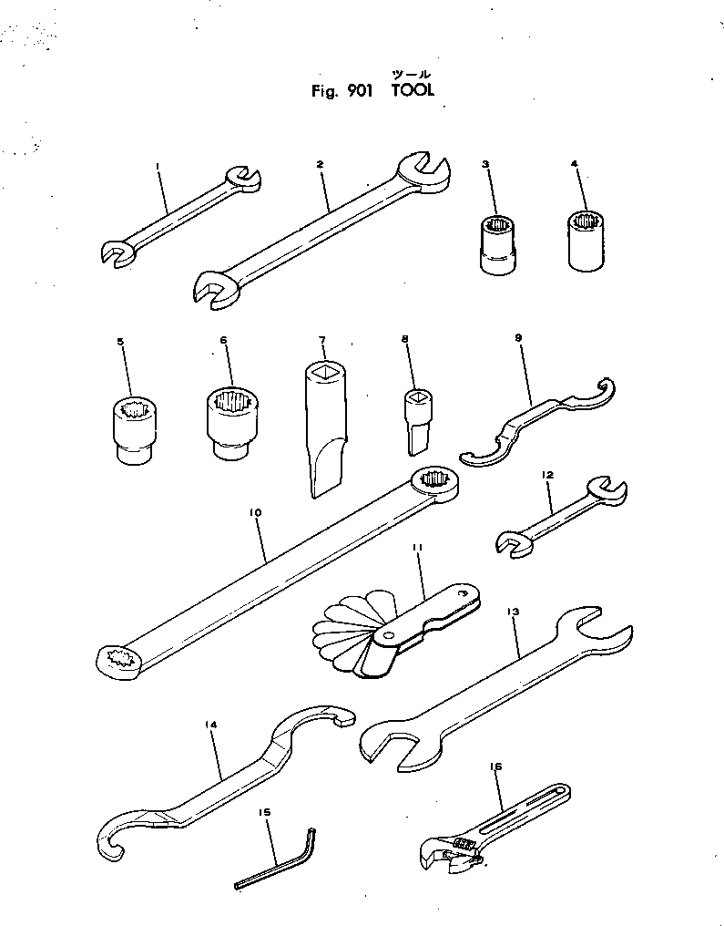 Engines Komatsu / NH-220-CI-1G S/N 1926-UP(nh-220dc) / TOOL(210010 : 901)