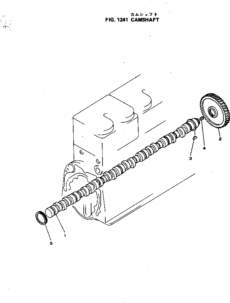 Komatsu parts book diagram for NH-220-CI-2V S/N 141402-UP: CAMSHAFT