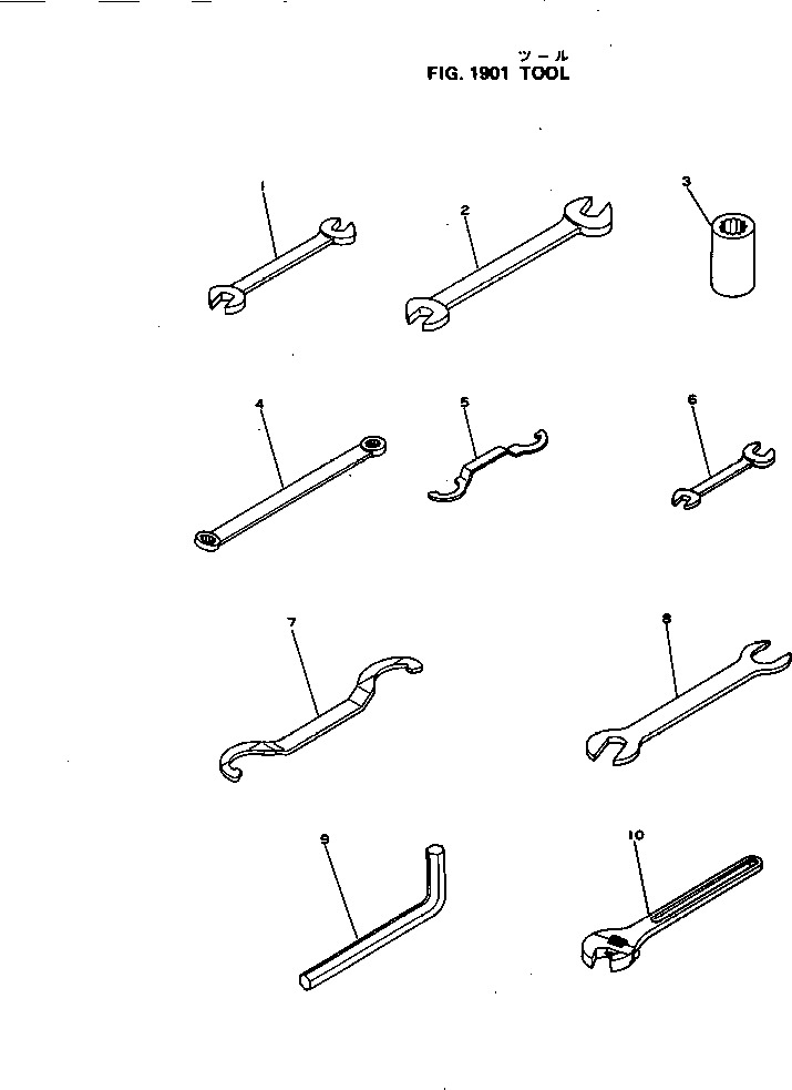 Komatsu parts book diagram for NH-220-CI-2V S/N 141402-UP: TOOL