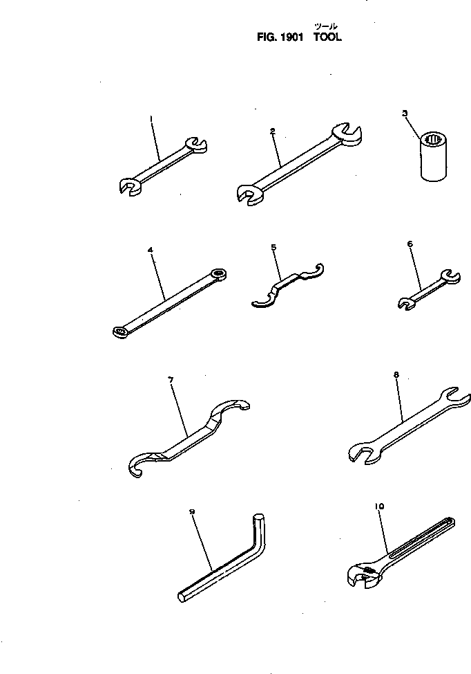 Komatsu parts book diagram for NH-220-CI-2K S/N 100101-UP: TOOL