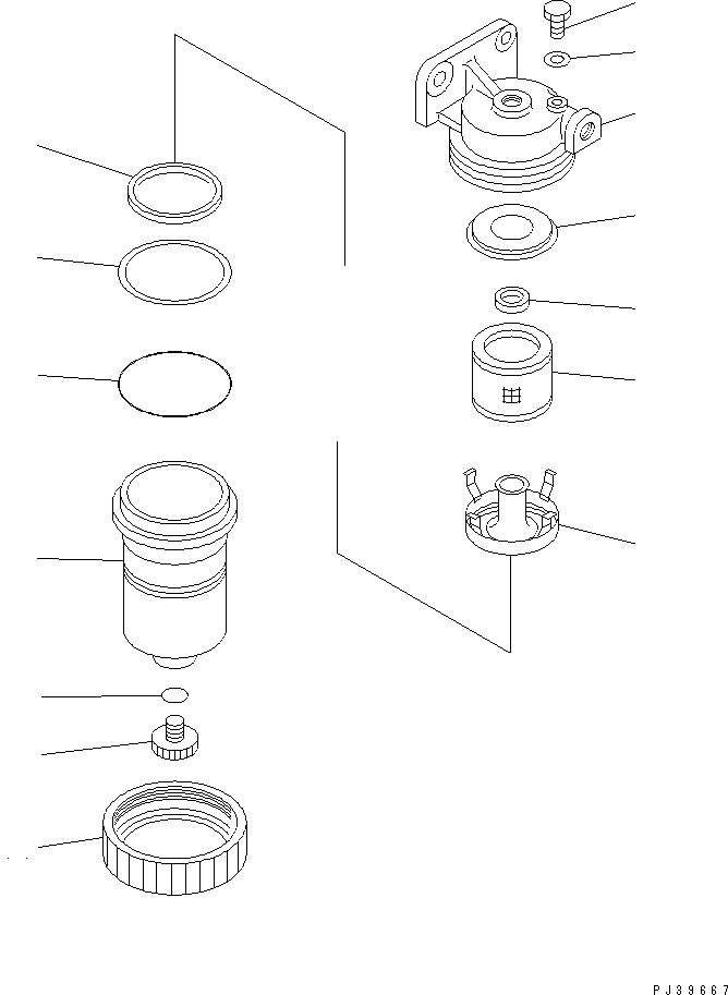 Engines Komatsu / NT-855-1A S/N 139838-UP(nt-8550c) / WATER SEPARATOR(#155379-)(120070 : 417)