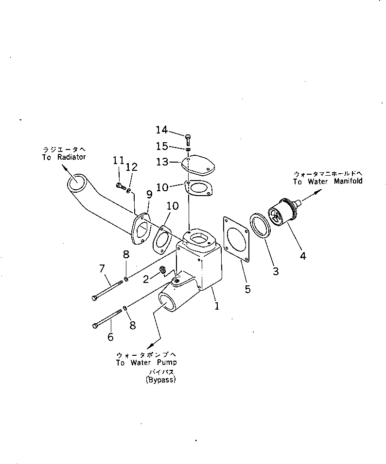 Engines Komatsu / NT-855-1B S/N 139849-UP(nt-8550r) / THERMOSTAT(030070 : 135)