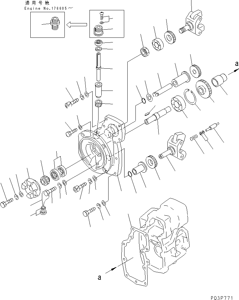 Engines Komatsu / NT-855-1B S/N 139849-UP(nt-8550r) / PT FUEL PUMP (3/7)(120110 : 453)