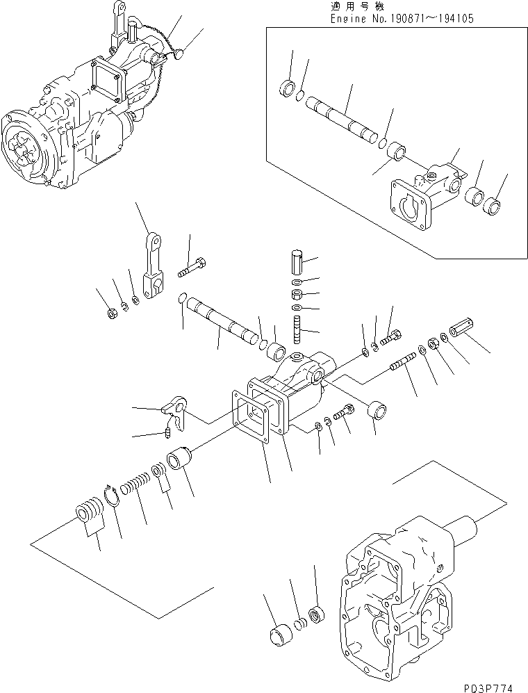 Engines Komatsu / NT-855-1B S/N 139849-UP(nt-8550r) / PT FUEL PUMP (6/7)(120140 : 456)