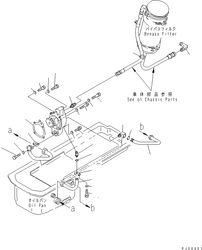 Engines Komatsu / NT-855-1D S/N 153623-UP(nt-8551c) / LUBRICATING OIL PIPING(090040 : 321)
