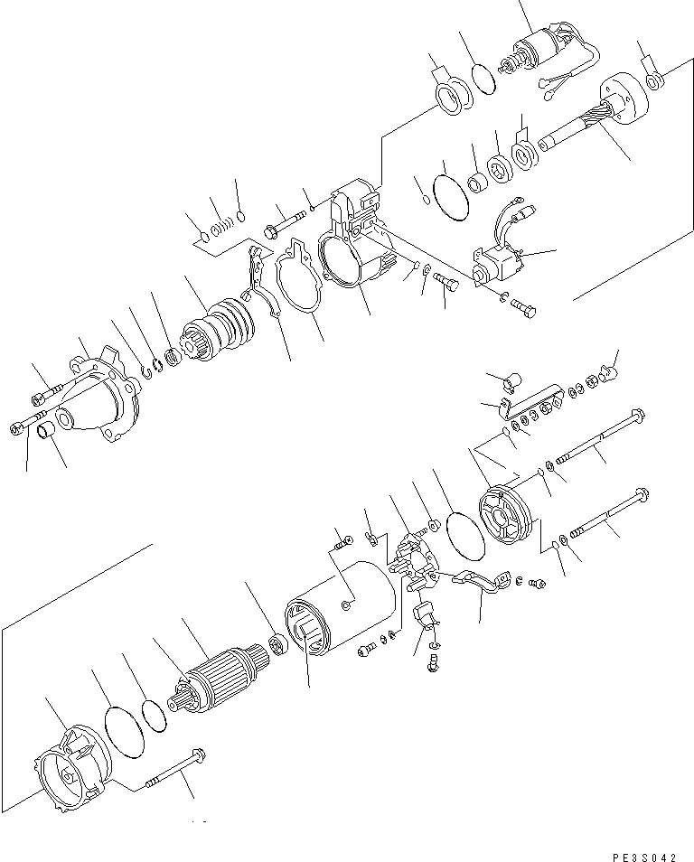 Engines Komatsu / NT-855-1D S/N 153623-UP(nt-8551c) / STARTING MOTOR (11KW)(#194634-)(150150 : 546B)